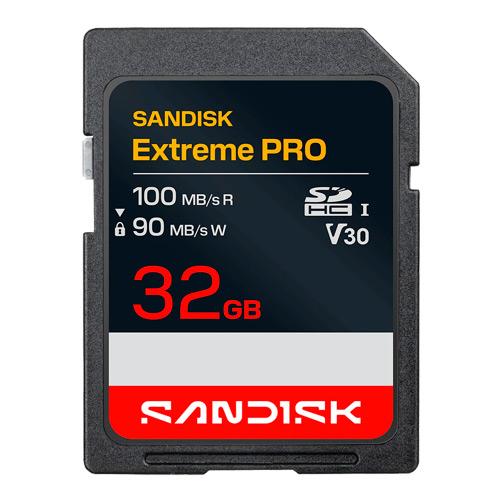 Sandisk EXTREME PRO SDXC 32GB - 100MB/s V30 UHS-I