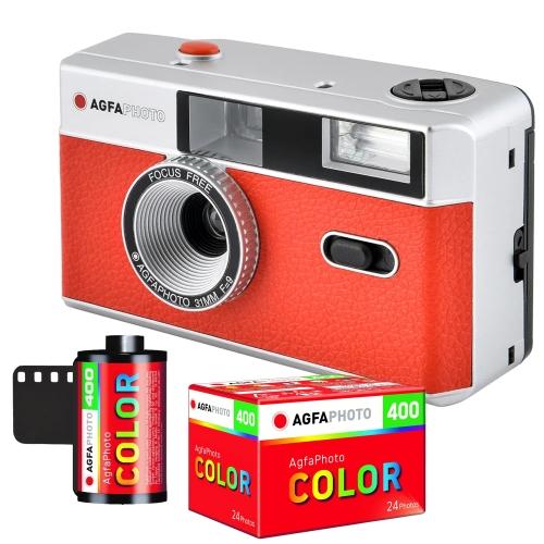 Agfa KIT Camara 35mm Red+Rolo Color 400 135-24