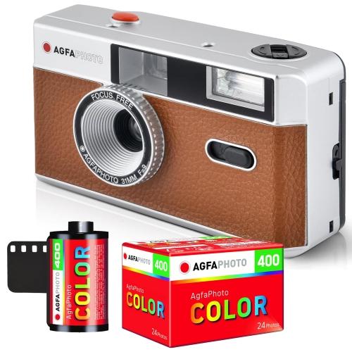 Agfa KIT Camara 35mm Brown+Rolo color 400 135-24