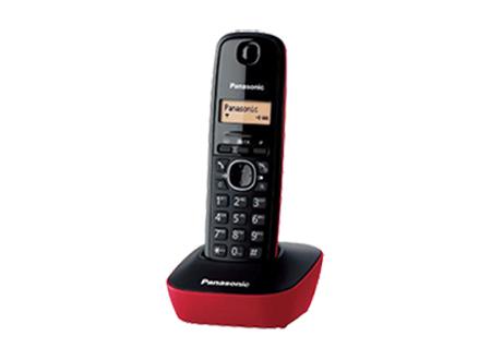 Panasonic Telefone sem fios TG1611 Preto/Vermelho