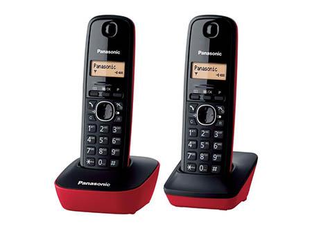 Panasonic Telefone sem fios TG1612 Kit Duo Verm
