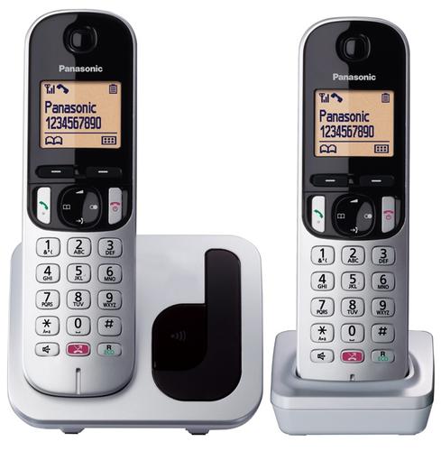 Panasonic Telefone sem fios LCD 1,6" TGC252 Preto