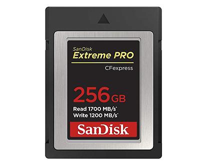 Sandisk cartao EXTREME PRO CFexpress 256GB 1700MB seg
