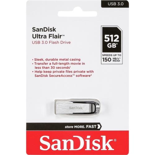 Sandisk Ultra Flair USB 3.0 150MB/s read 512GB