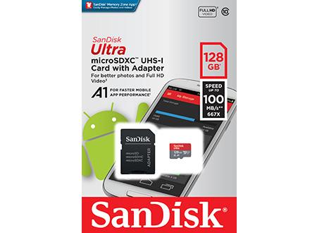 Sandisk cartao Ultra Android MicroSDXC 128GB 100MB seg