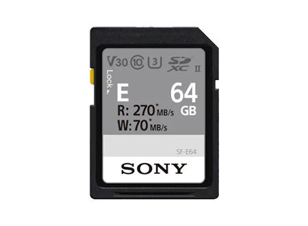 SONY SD E UHS-II Entry CL10_U3 R270 / W70 V3 64GB