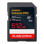 Sandisk EXTREME PRO SDXC 512GB - 250MB/s V30 UHS