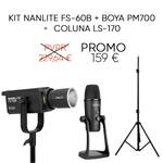 KIT Pro Vlogger Luz e Som