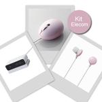 Elecom Kit Mouse Rosa + Web Cam + Earphone Drop