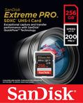 SANDISK Extreme Pro SDXC 256GB - 200MB/s V30 UHS