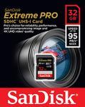 Sandisk cartao EXTREME PRO SDHC 32GB 95MB seg V3