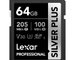 Lexar SILVER PLUS SDXC 64GB 205MB/s V30