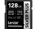 Lexar SILVER PLUS SDXC 128GB 205MB/s V30