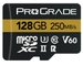 Prograde MicroSDXC (Gold)128GB-250MB/s V60 UHS-II