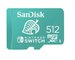Cartão de Memória SanDisk microSDXC P/ Nintendo Switch 512GB