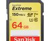 Sandisk cartao Extreme SDXC 64GB 150MB seg V30