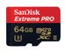 Sandisk cartao microSDXC 64GB Extreme Pro 275MB/sUHS-II U3